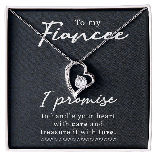 To My Fiancée Forever Love Necklace