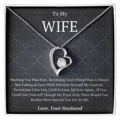 To My Wife Forever Love Necklace