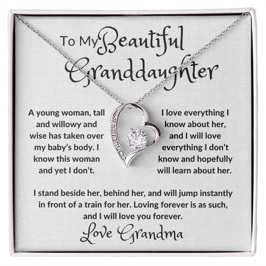 My Beautiful Granddaughter Forever Love Necklace