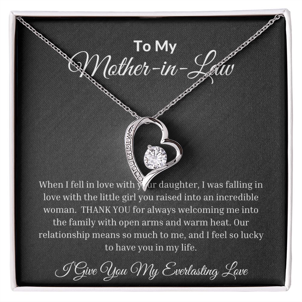 To My Mother-In-Law Forever Love Necklace