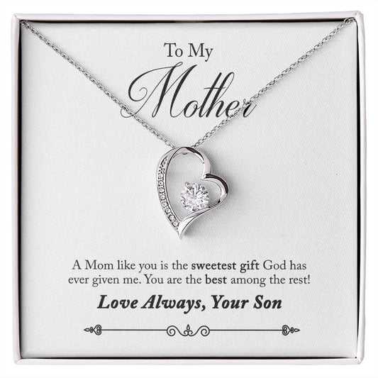 To My Mother Forever Love Necklace