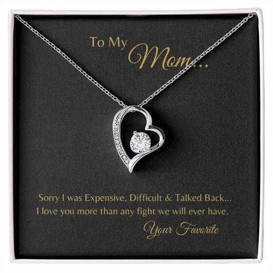 To My Mom Forever Love Necklace