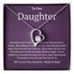To Our Daughter Forever Love Necklace