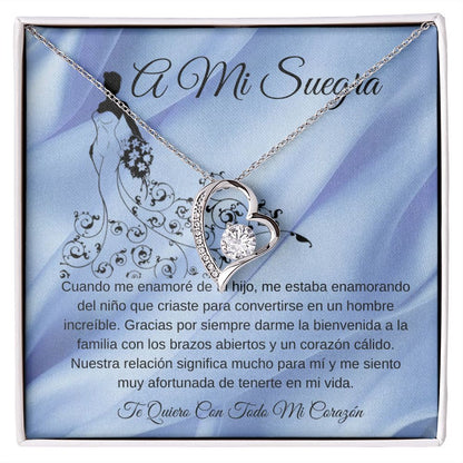 To My Mother-in-law Forever Love Knot Necklace (Spanish)
