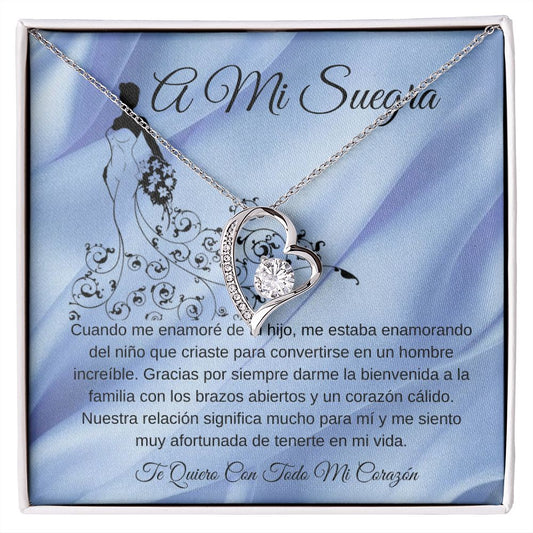 To My Mother-in-law Forever Love Knot Necklace (Spanish)