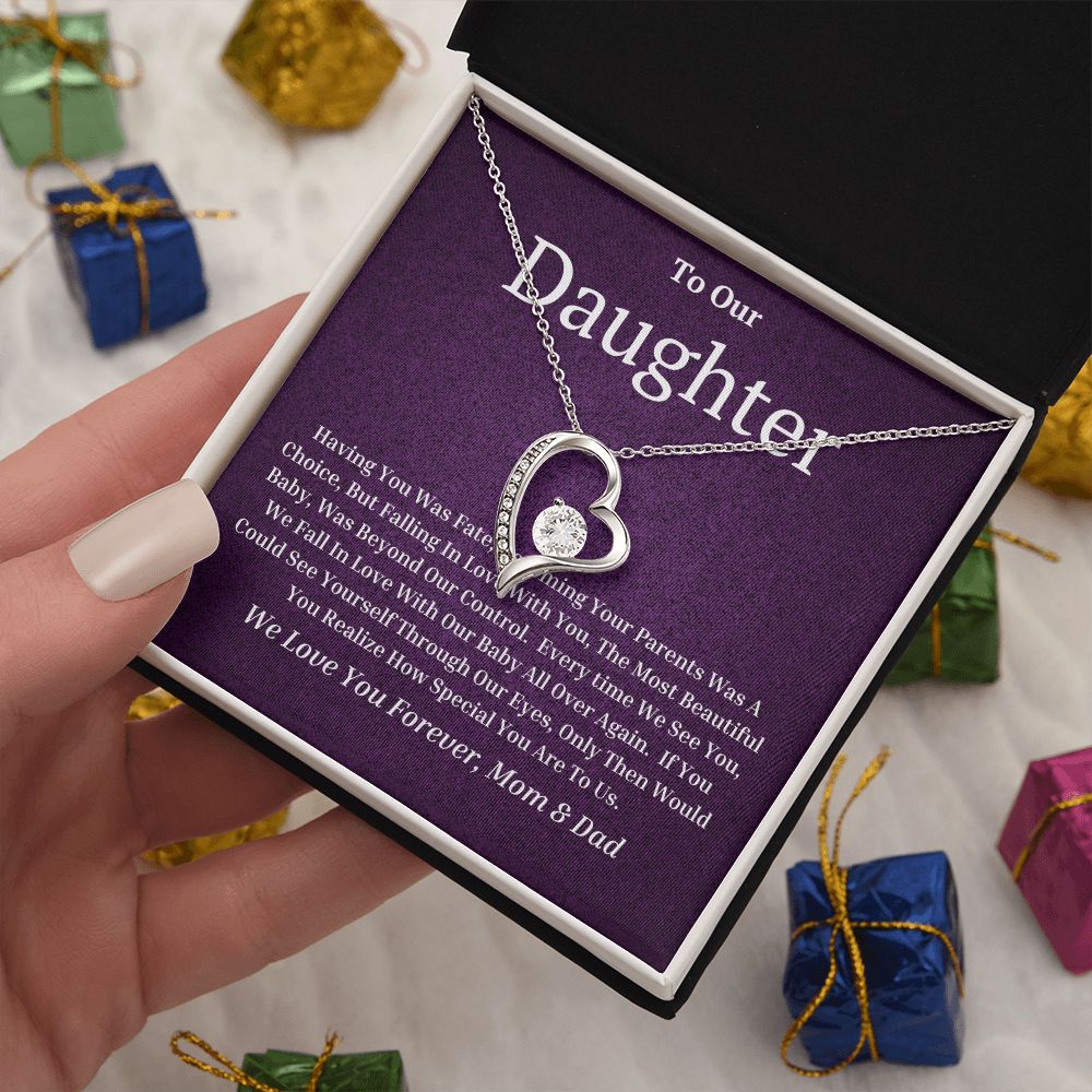 To Our Daughter Forever Love Necklace