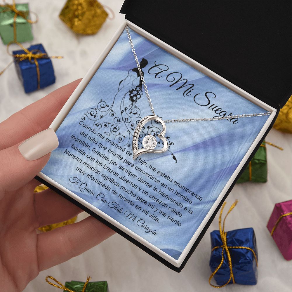 To My Mother-in-law Forever Love Knot Necklace (Spanish)
