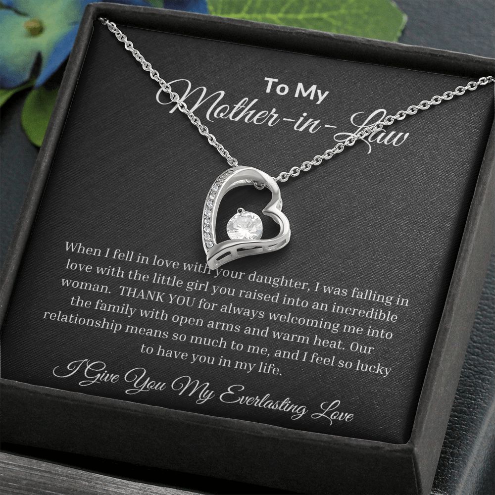 To My Mother-In-Law Forever Love Necklace