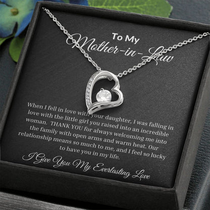 To My Mother-In-Law Forever Love Necklace