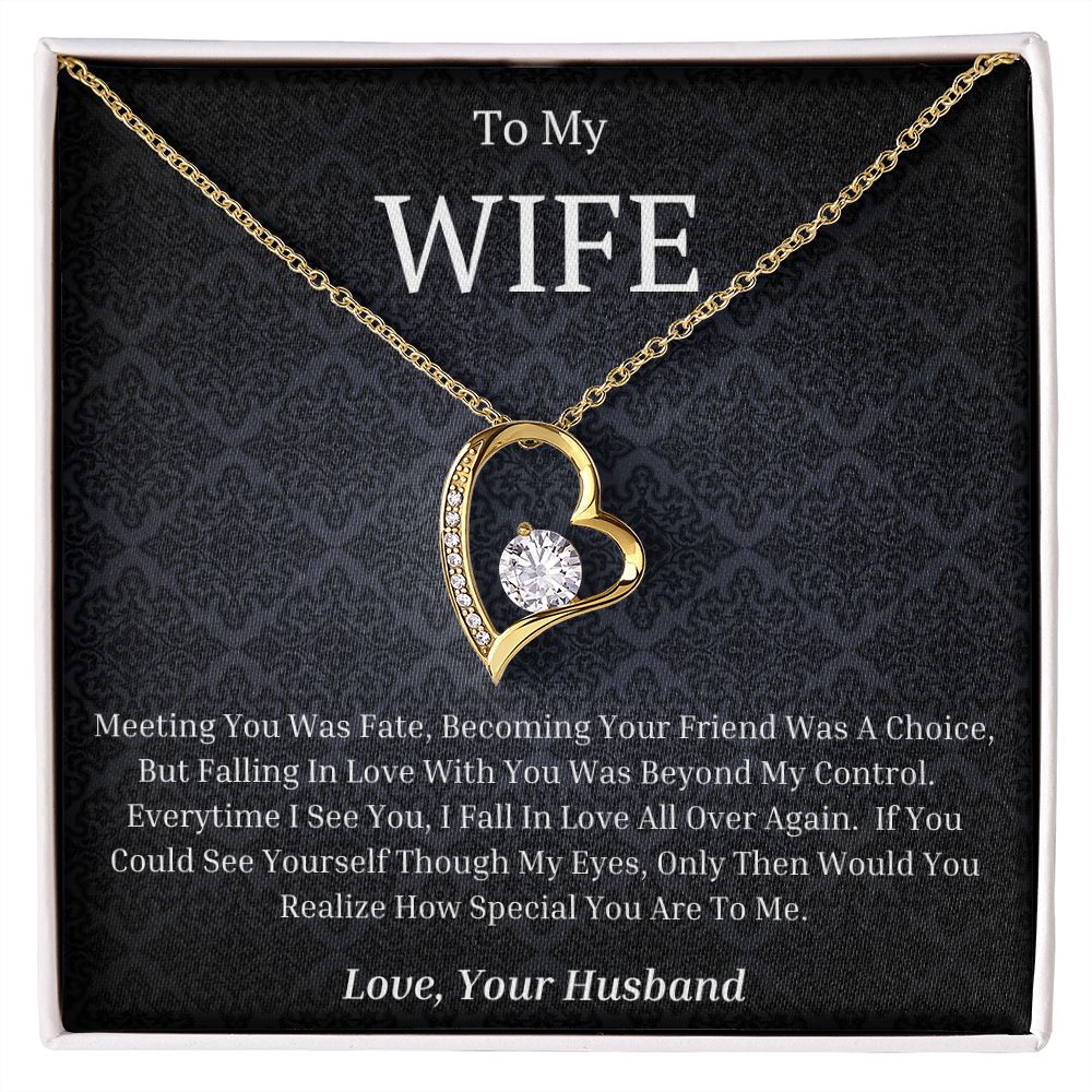 To My Wife Forever Love Necklace