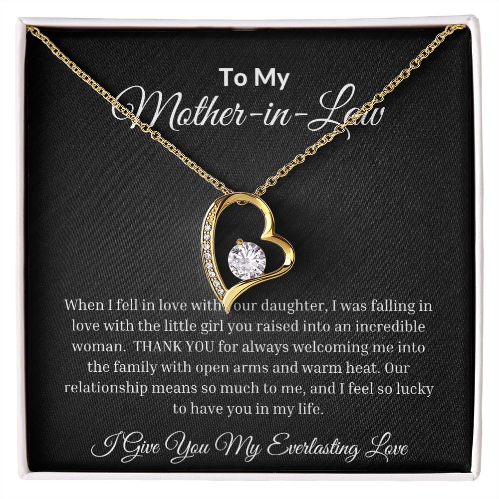 To My Mother-In-Law Forever Love Necklace