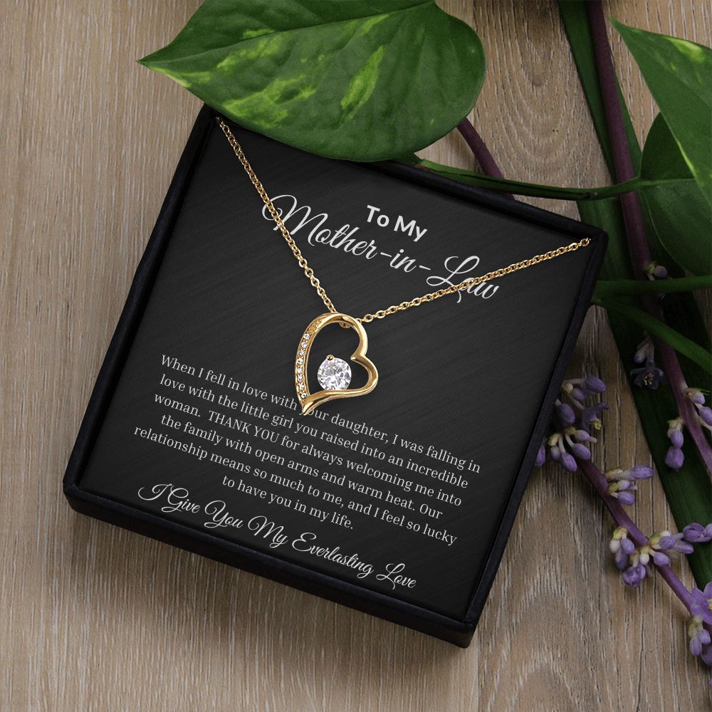 To My Mother-In-Law Forever Love Necklace