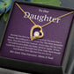 To Our Daughter Forever Love Necklace