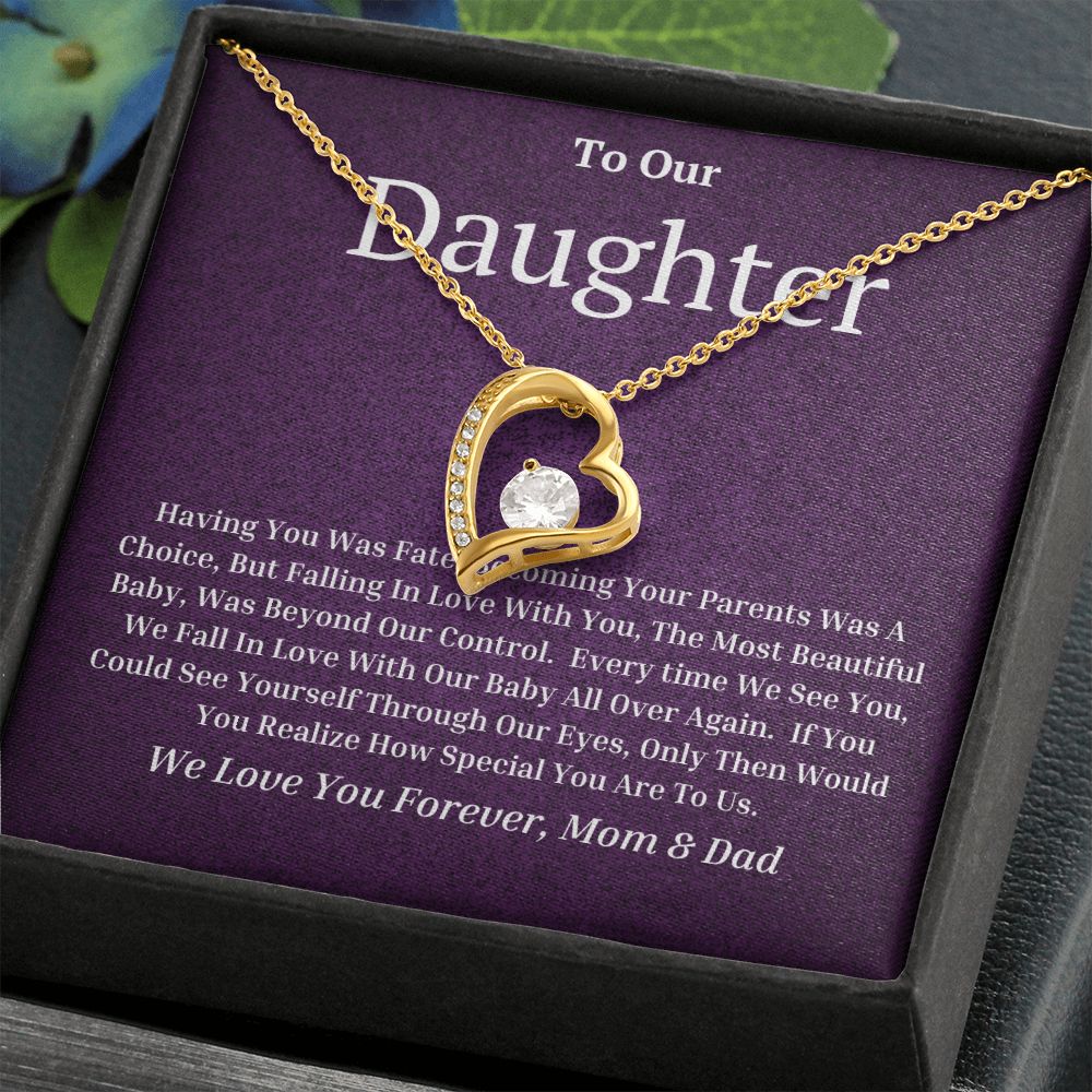 To Our Daughter Forever Love Necklace