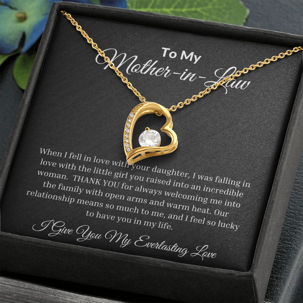 To My Mother-In-Law Forever Love Necklace
