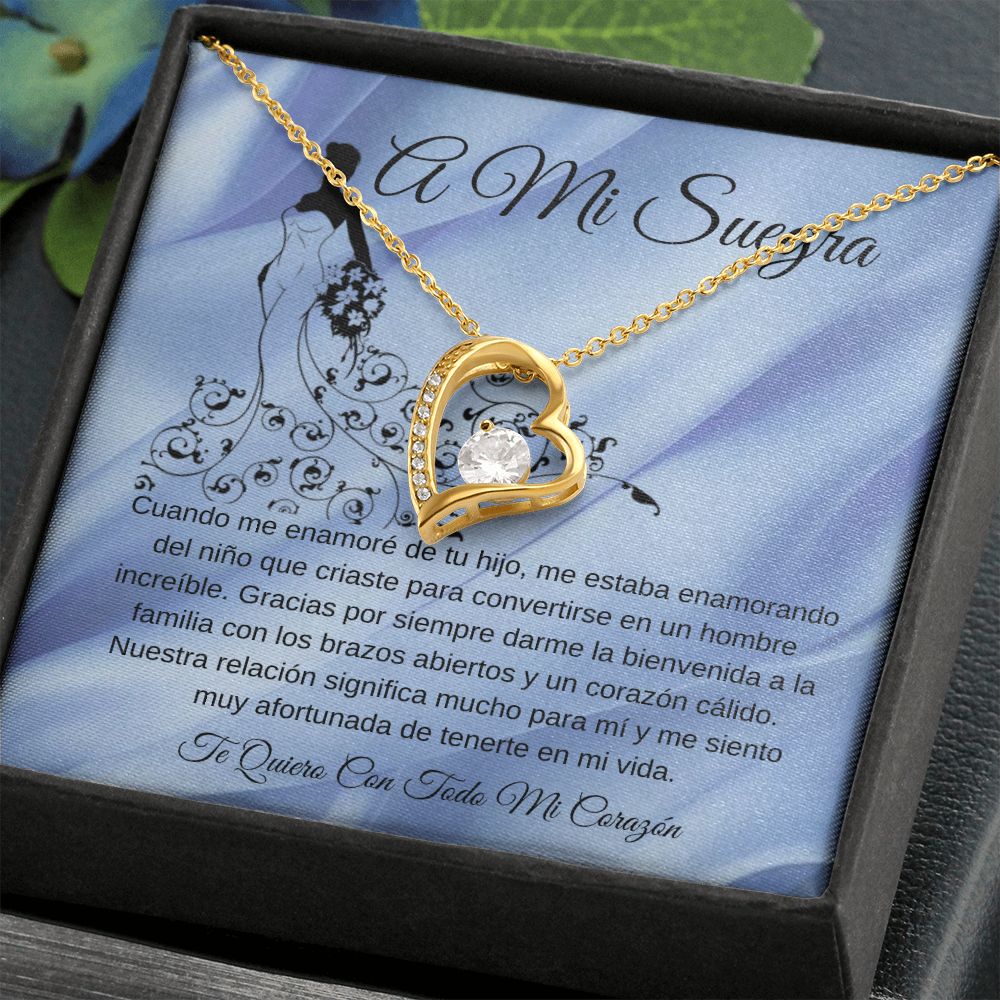 To My Mother-in-law Forever Love Knot Necklace (Spanish)
