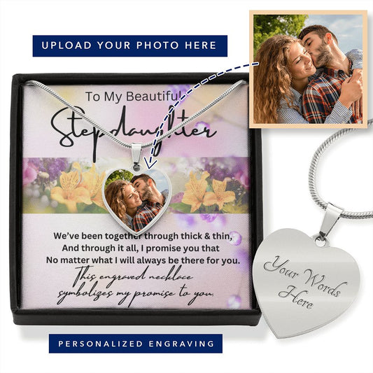 To my Stepdaughter Luxury Heart Necklace