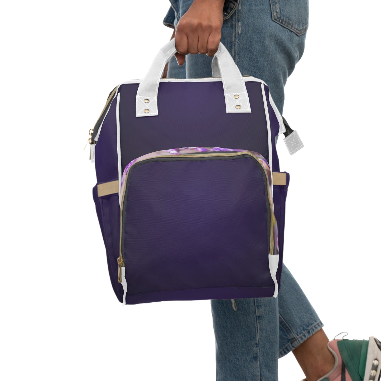 Multifunctional Diaper Backpack (Purple)