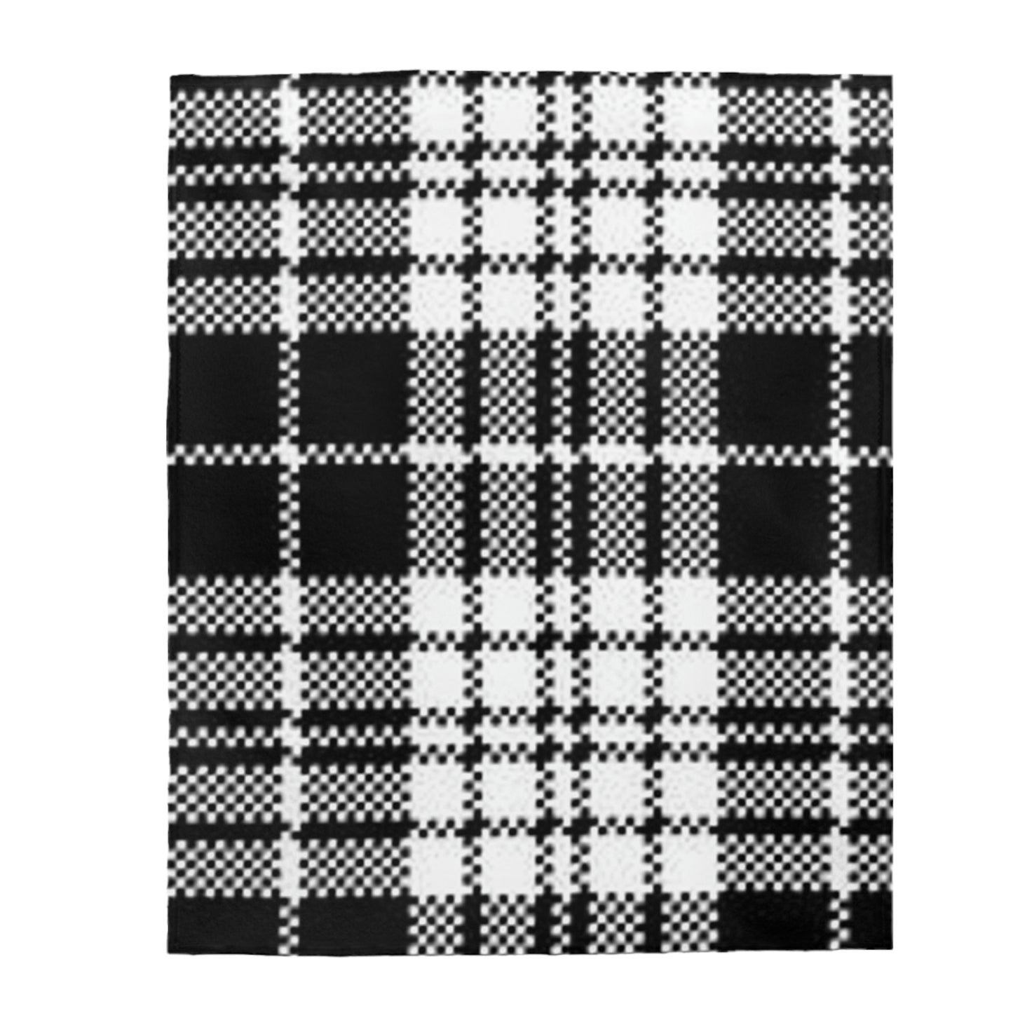 Medium Plaid Velveteen Plush Blanket